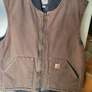 Carhartt Brown Work Vest